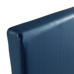 Single Pu Leather Bed Frame Blue