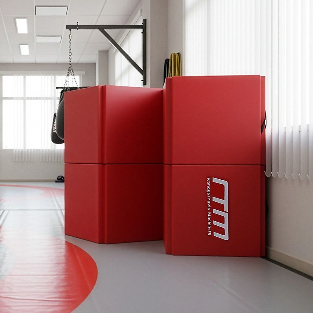 Folding Red Exercise Mat – Gymnastics, Martial Arts, Yoga, Karate & Judo Training
