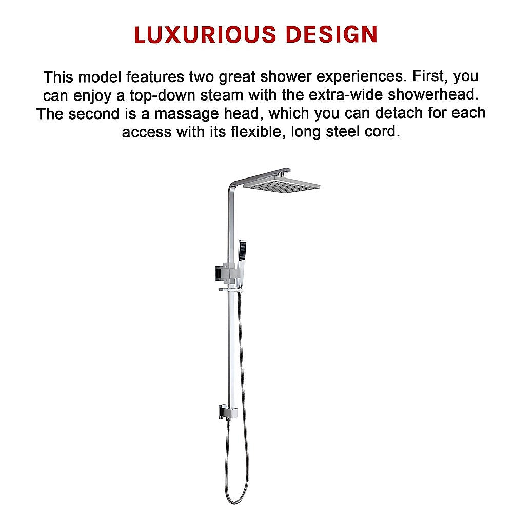 2-In-1 Massage Hand Shower & Head Tap Bathroom Mixer