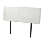 Pu Leather Double Bed Headboard Bedhead - White