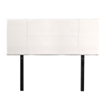 Pu Leather Double Bed Headboard Bedhead - White