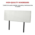 Pu Leather Double Bed Headboard Bedhead - White