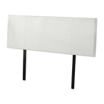 Pu Leather Queen Bed Headboard Bedhead - White
