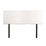 Pu Leather Queen Bed Headboard Bedhead - White