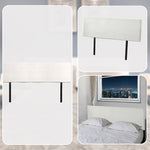 Pu Leather King Bed Headboard Bedhead - White