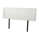Pu Leather King Bed Headboard Bedhead - White