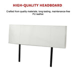 Pu Leather King Bed Headboard Bedhead - White