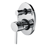 Stylish Chrome Bathroom Shower Wall Mixer Diverter W/ Watermark