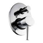Stylish Chrome Bathroom Shower Wall Mixer Diverter W/ Watermark