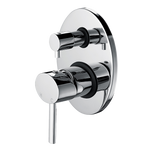 Stylish Chrome Bathroom Shower Wall Mixer Diverter W/ Watermark