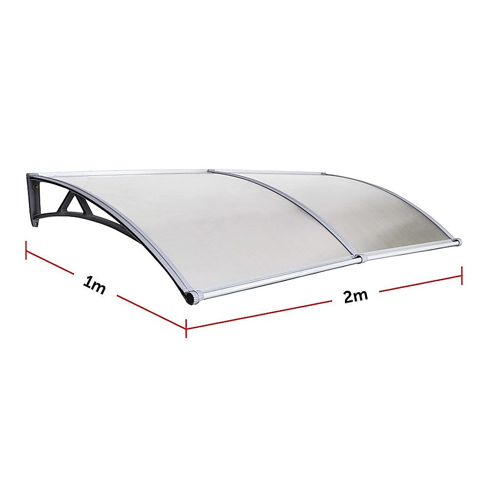 Diy Outdoor Awning Cover 1Mx2M With Rain Gutter
