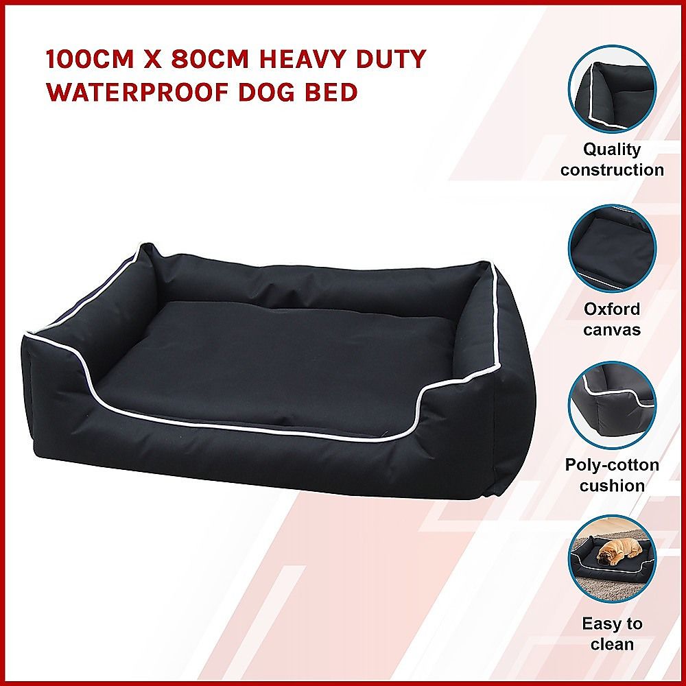 100Cm X 80Cm Heavy Duty Waterproof Dog Bed