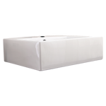 Ceramic Rectangular Above Countertop Basin For Vanity