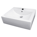 Ceramic Rectangular Above Countertop Basin For Vanity