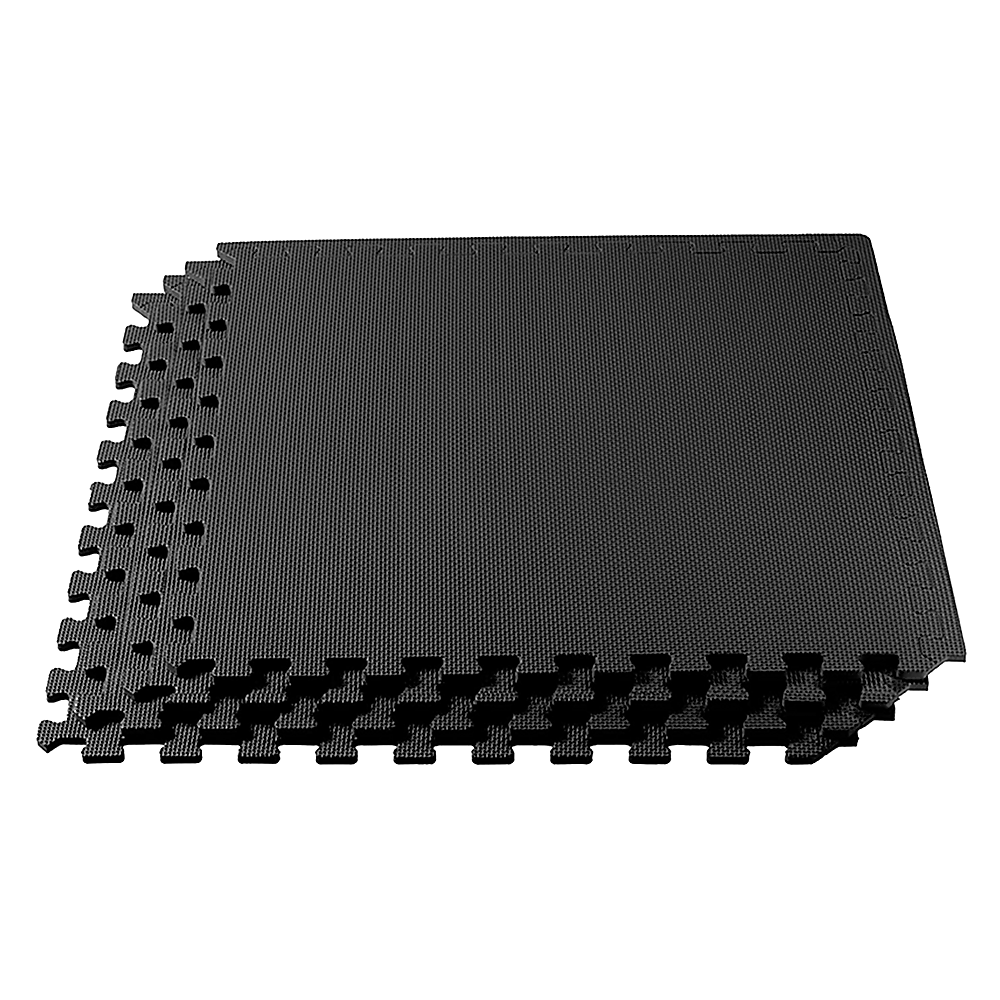 4 Tiles EVA Interlocking Gym Floor Mats – Home Fitness Puzzle Exercise Mat Set