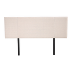 Linen Fabric Queen Bed Headboard Bedhead - Beige
