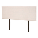 Linen Fabric Queen Bed Headboard Bedhead - Beige