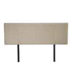 Linen Fabric Double Bed Headboard Bedhead - Beige
