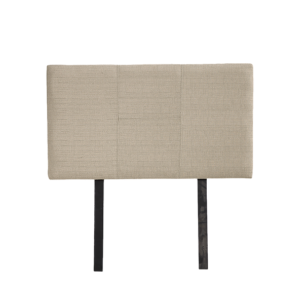  Linen Fabric Single Bed Headboard Bedhead - Beige