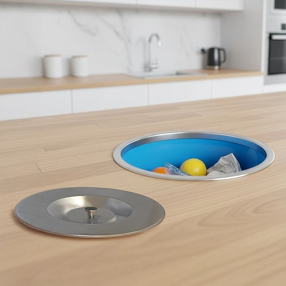 8L Concealed Benchtop Bin