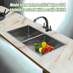 865X440Mm Stainless Steel Kitchen Sink With Waste