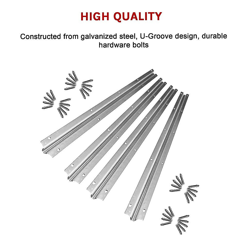 Sliding Gate Hardware Accessories Kit - 4M Track