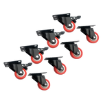 Set Of 8 Polyurethane Swivel Castor Wheels