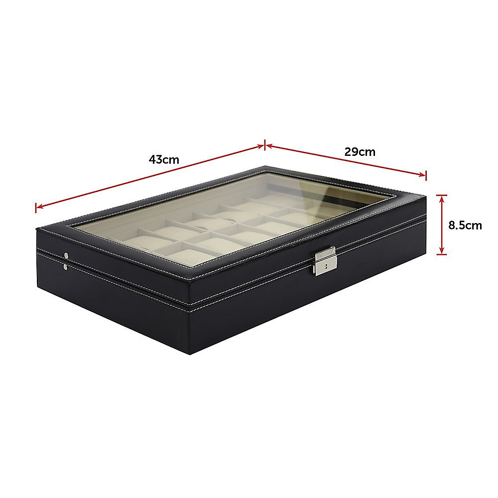 Luxury 24 Slot Watch Display Case