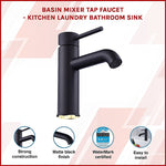 Basin Mixer Tap Faucet -Laundry Bathroom Sink