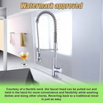 Basin Mixer Pull-Out Kitchen Tap Faucet Laundry Sink