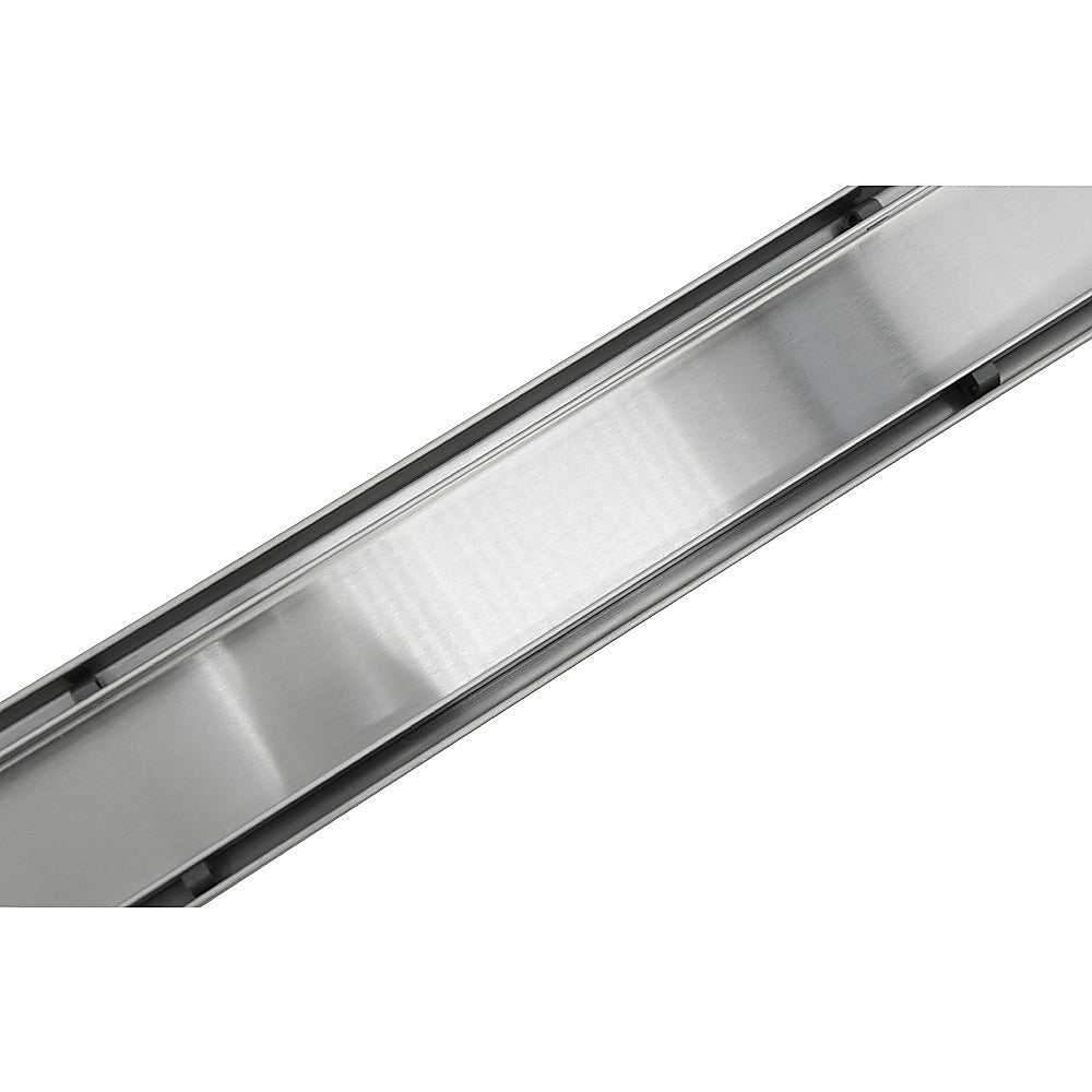 1200mm Stainless Steel Tile Insert Shower Drain - Centre Outlet Floor Waste