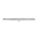 800Mm Stainless Steel Grate Shower Drain With Centre Outlet