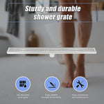 800Mm Stainless Steel Grate Shower Drain With Centre Outlet