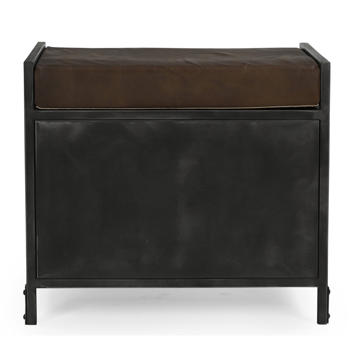 Small Handmade Locker Bench with Genuine Leather Stylish