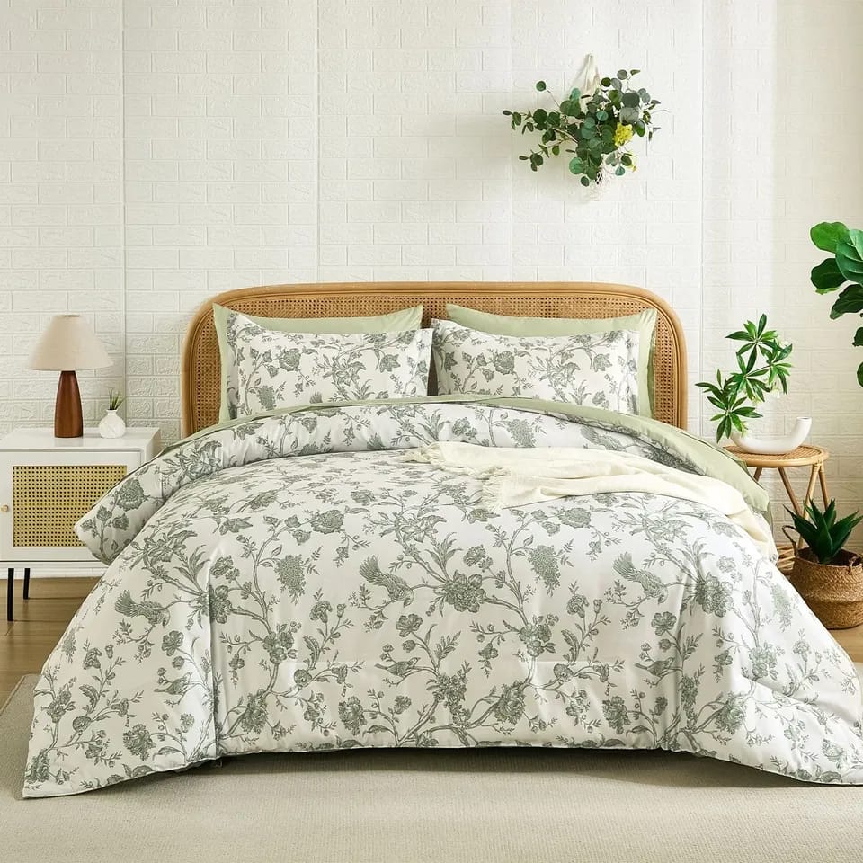 Comforter Set Sage King 48x74cm