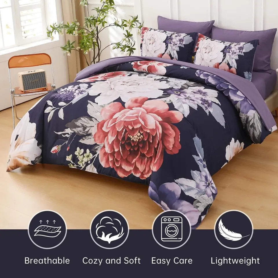 Velvet Comforter Set King 48x74cm