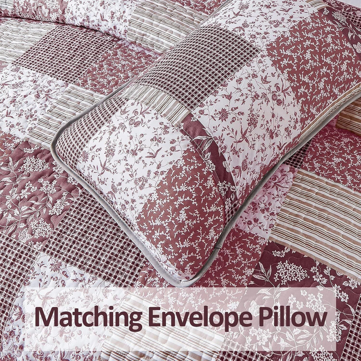 Bohemian Quilt Set Blush 48x74cm