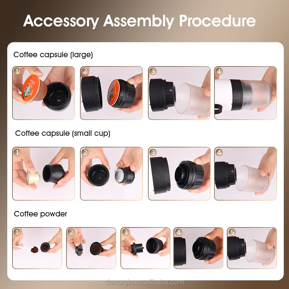Silver Portable Fully Automatic Espresso Coffee Machine
