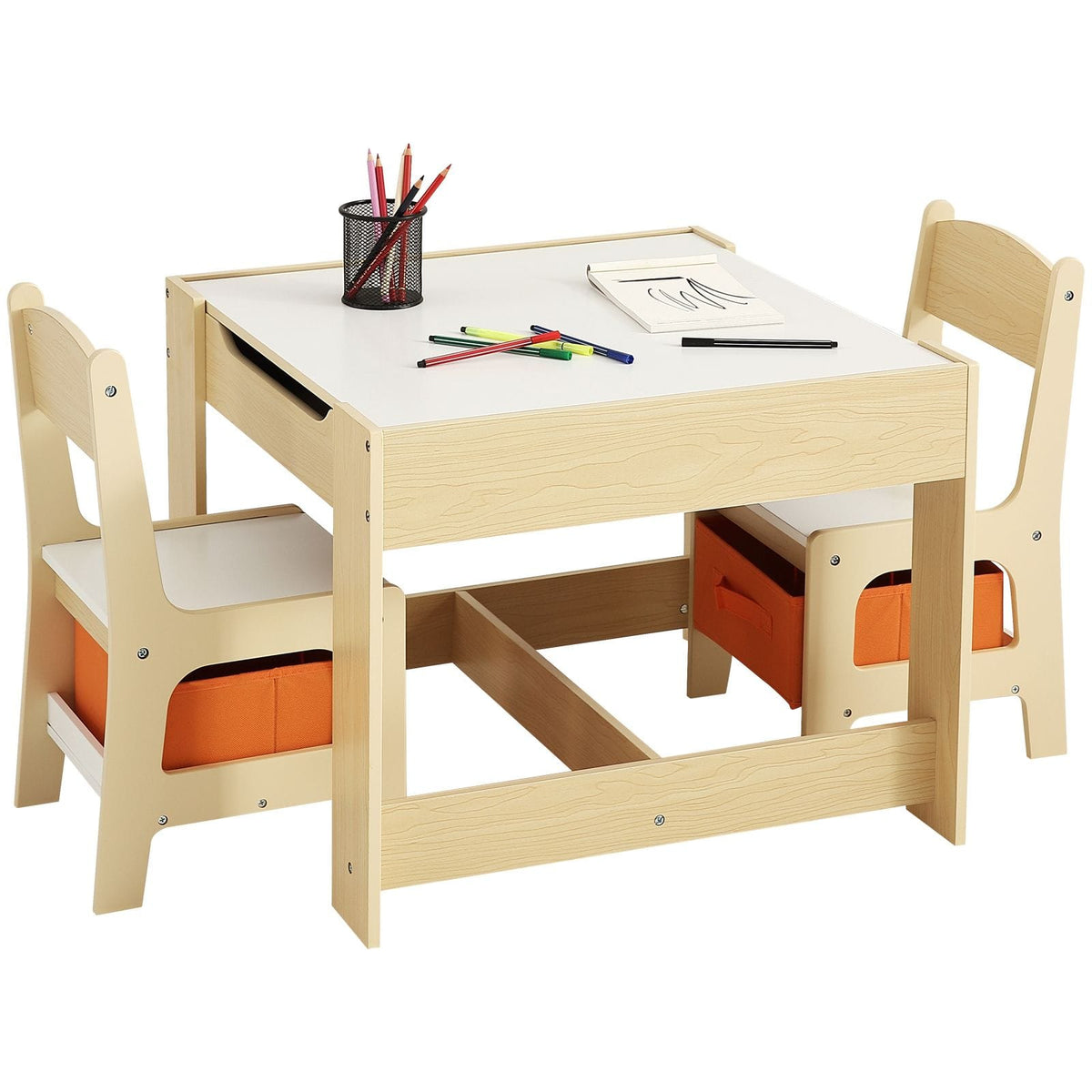 Kids Table Set Wooden Activity