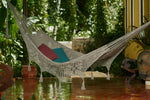 Outdoor Undercover Cotton Hammock King Size Sands