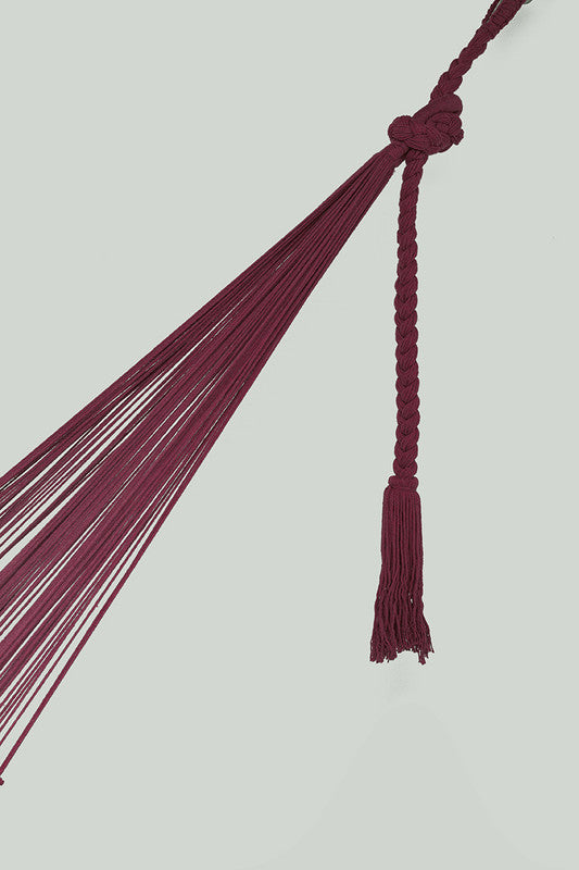 Outdoor Undercover Cotton Hammock Queen Size Maroon