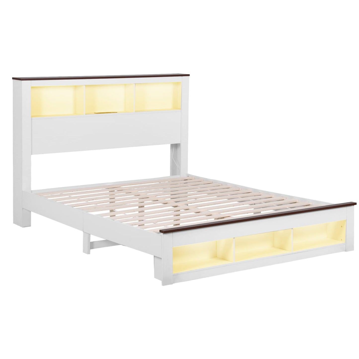 Double Bed Frame Storage 211x143x120cm