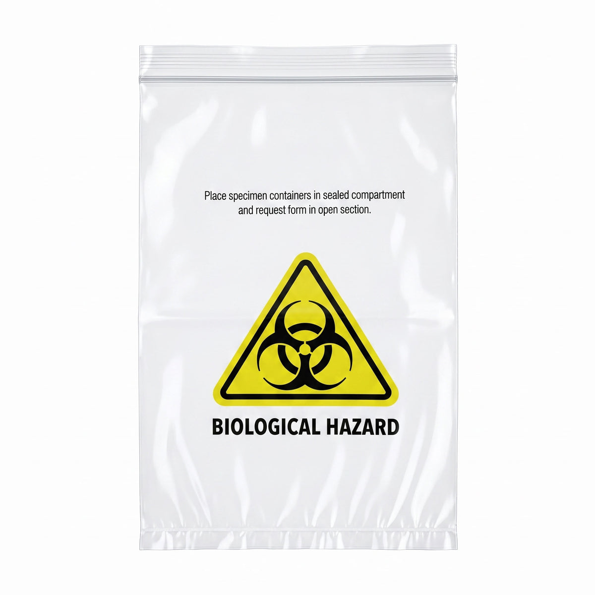Biological Hazard Bags 160mm x 225mm 160x225cm