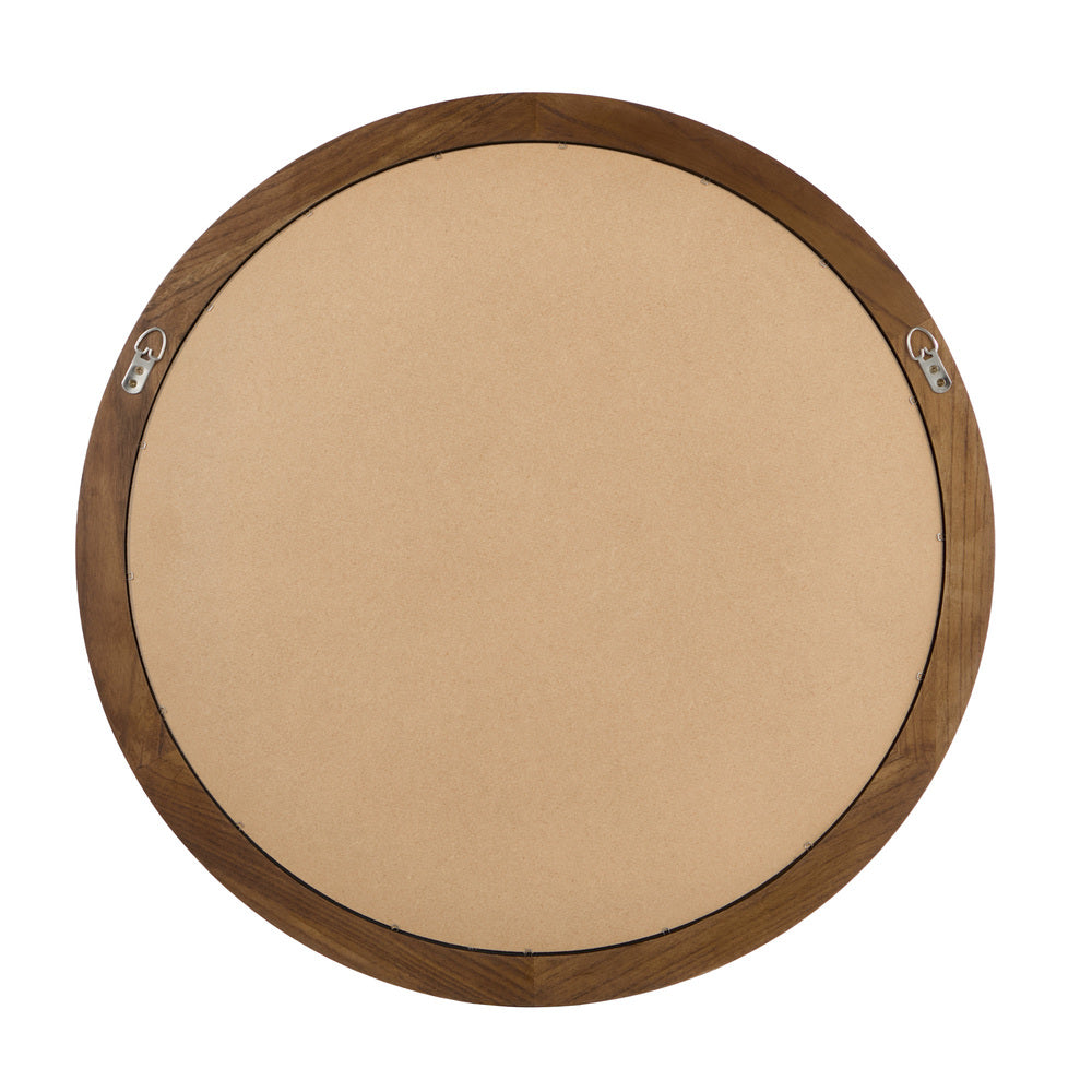 Round Wall Mirror Wooden Frame 70x3cm