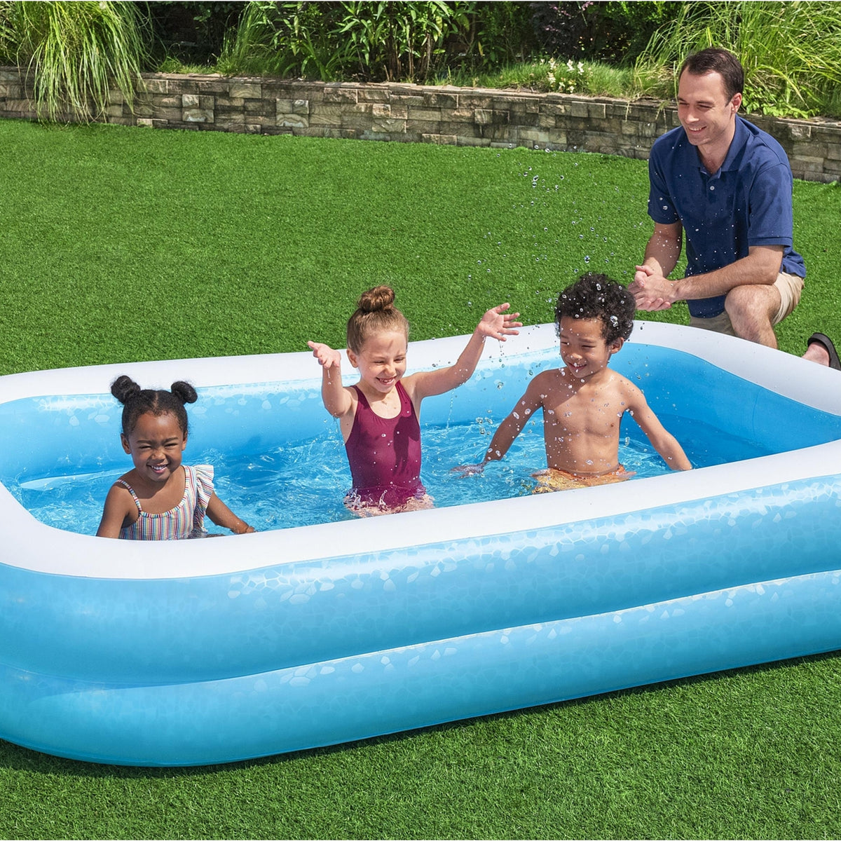 Rectangular Family Pool Blue