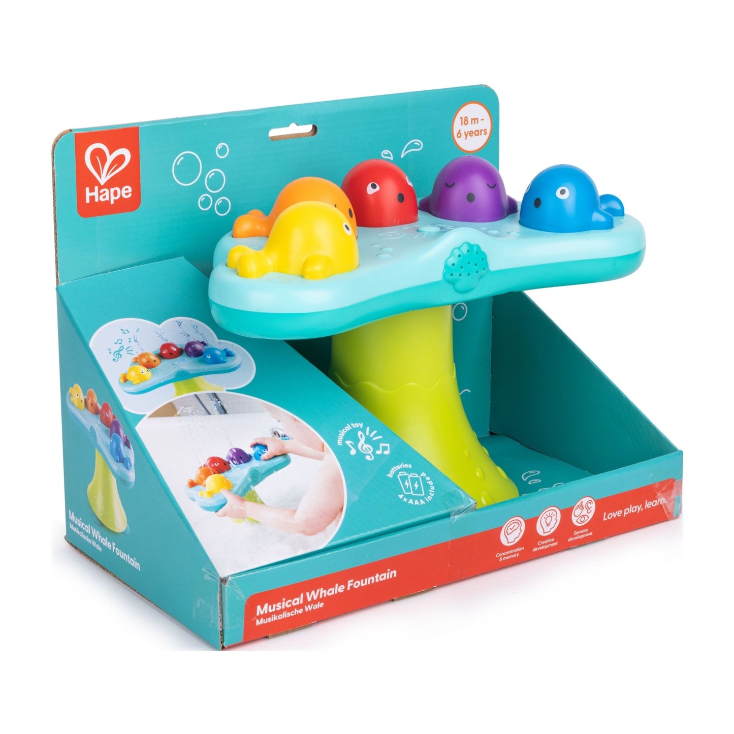 Musical Whale Bath Toy Water Fountain | HomeAndLiving - 3