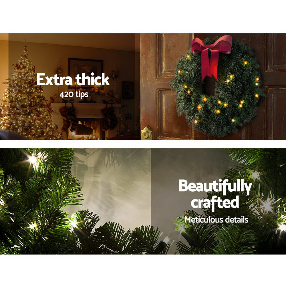 60Cm Christmas Wreath Garland Xmas Decorations Wedding Party
