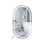 LED Wall Mirror Oval Anti-fog 60x100cm