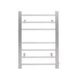 Heated Towel Rail Warmer Rack Wall Mounted Silver