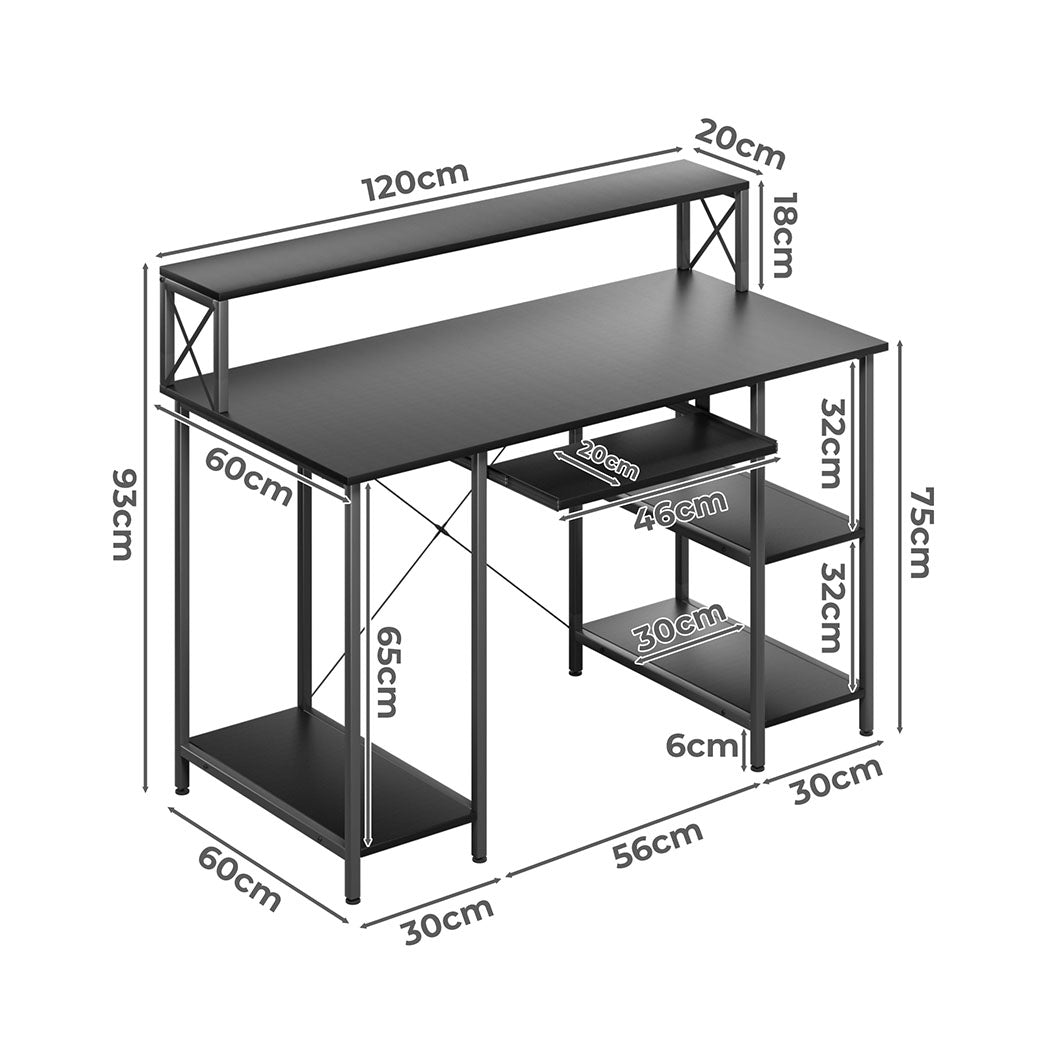 Premium Office Gaming Computer Desk Black Premium Quality Build
